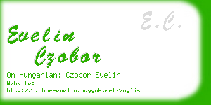 evelin czobor business card